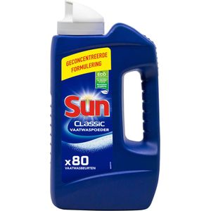 Sun - Vaatwaspoeder - 4 Flessen - 1,36 Kilogram - Biologisch Afbreekbaar