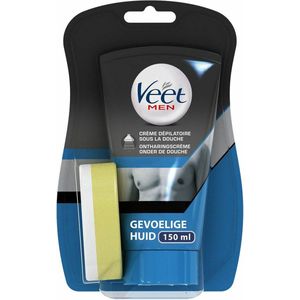3x Veet For Men Ontharingscrème In-Shower Gevoelige Huid 150 ml