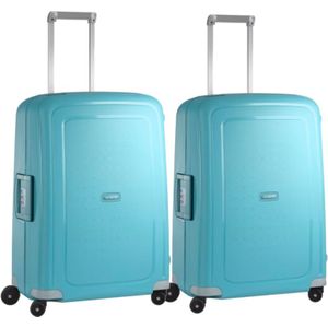 Samsonite S'Cure Spinner 69cm Aqua Blue Duo Kofferset