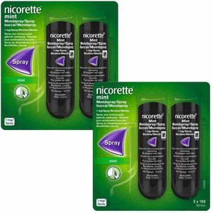 Nicorette Mondspray Mint Duo 1mg - 4 x 150 Sprays