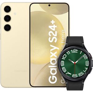 Samsung Galaxy S24 Plus 512GB Geel 5G + Galaxy Watch 6 Classic Zwart 47mm