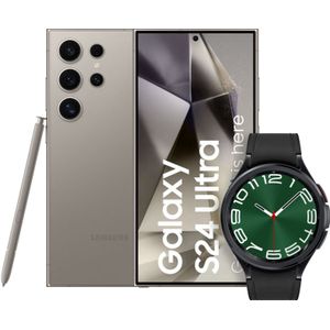 Samsung Galaxy S24 Ultra 256GB Grijs 5G + Galaxy Watch 6 Classic Zwart 47mm