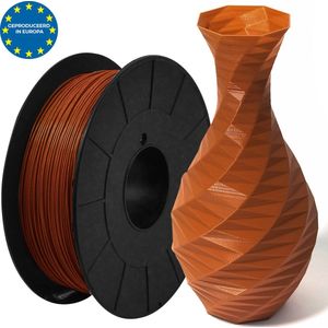 Donkerbruin - PLA filament Europees - 1kg - 1.75mm - 3D printer filament - Plastic spoel