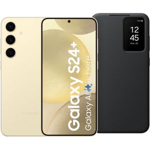 Samsung Galaxy S24 Plus 512GB Geel 5G + Smart View Book Case Zwart