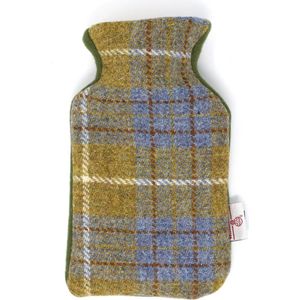 Kruik Mosterd Blauw - 500 ml - Harris tweed - Handgemaakt in Schotland - Caroline Wolfe Murray