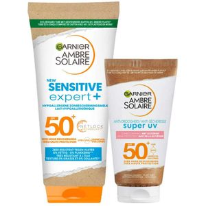 Garnier Ambre Solaire Sensitive Expert+ SPF 50+ Zonnebrand Pakket