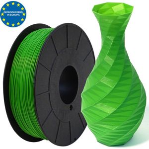 Groen - PLA filament Europees - 1kg - 1.75mm - 3D printer filament - Plastic spoel