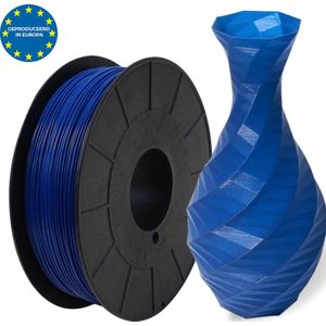 Donkerblauw - PLA filament Europees - 500g - 1.75mm - 3D printer filament - Plastic spoel