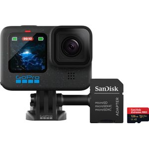 GoPro HERO 12 Black + 128 GB Geheugenkaart