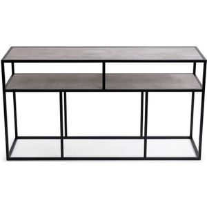 Stalux Side-table - Bijzettafel Teun - Industrieel Design - Duurzaam Materiaal - Eenvoudige Montage - Beton - 150 cm