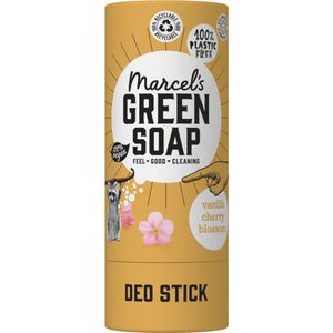 Marcel's Green Soap Deodorant Stick Vanille & Kersenbloesem - 6 x 40 gr - Voordeelverpakking