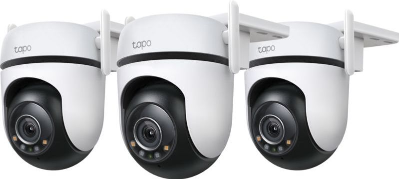 TP-Link - Tapo C520WS - Netwerkcamera - 3-Pack - 2K Beeldkwaliteit - 360 Graden Draaiing