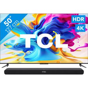 TCL QLED 50C643 (2023) + Soundbar