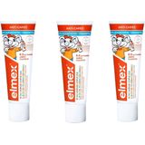 3x Elmex Peuter (0-5 Jaar) Gel-Tandpasta 75 ml