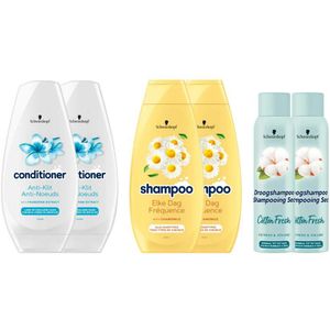 Schwarzkopf Elke Dag, Anti-klit Shampoo en Cotton Fresh Droogshampoo Pakket