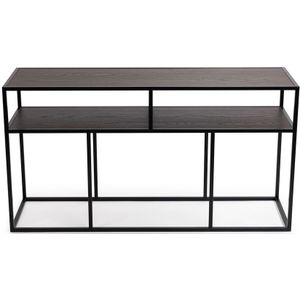 Stalux Side-table - Bijzettafel Teun - Uniek Design - Duurzaam Materiaal - Eenvoudige Montage - Bruin Hout - 150 cm