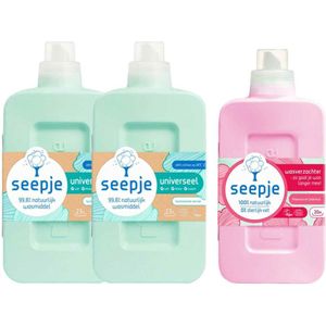 Seepje - Pioenroos - Wasverzachter - 1000ml - Natuurlijke Ingrediënten