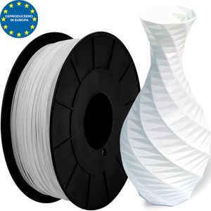Wit - PLA filament - 1kg - 1.75mm - 3D printer filament - Plastic spoel