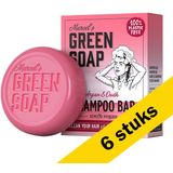 6x Marcel's Green Soap shampoo bar argan & oudh (90 gram)
