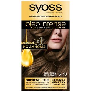 3x Syoss Oleo Intense Haarverf 5-10 Cool Bruin