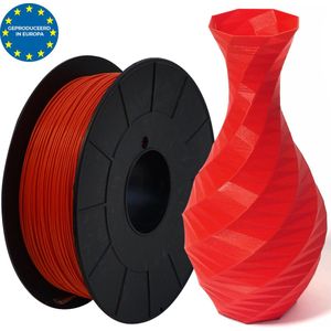 Rood - PLA filament Europees - 500g - 1.75mm - 3D printer filament - Plastic spoel