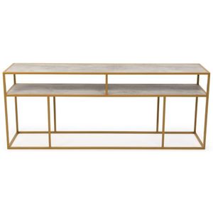 Stalux Side-table 'Teun' 200cm, kleur goud / beton