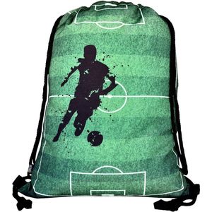 Sporttas Voetbal - met stevig rijgkoord - Ideale rugtas om te gebruiken als sporttas, zwemtas of gymtas.