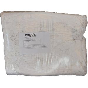 Fijne poetsdoeken 5 kg witte gebreide zak