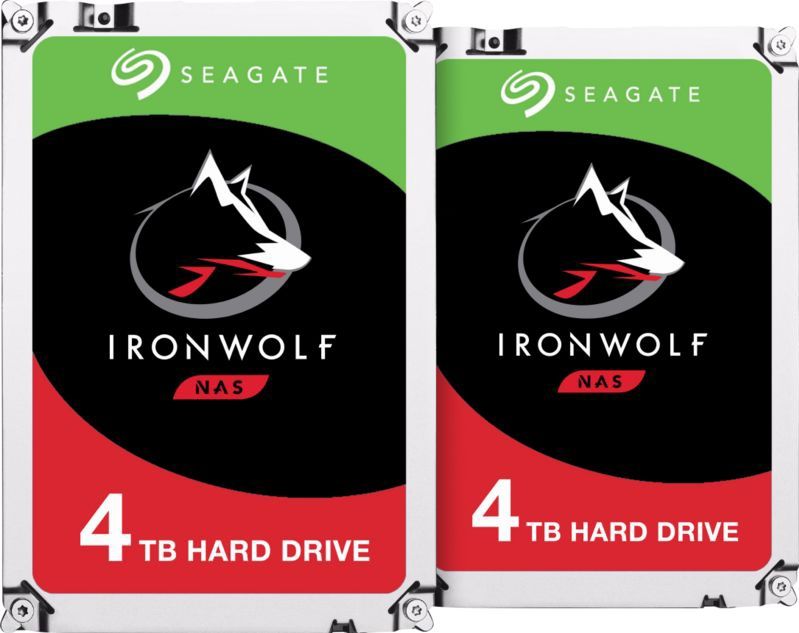 Seagate - IronWolf - Interne Harde Schijf - 4TB - Duo Pack - 3,5 inch