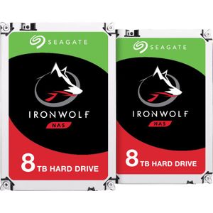 Seagate - IronWolf - Interne Harde Schijf - 8TB - Duo Pack