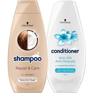 Schwarzkopf - Anti-Klit & Repair - Shampoo en Conditioner - Vegan Formule