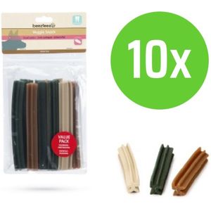 Beeztees Veggie Staaf Mix Voordeel 500 gram 18 cm - hondensnack - 10 zakken