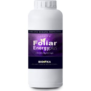 BioTka FOLIAR ENERGY PLUS (Mg) 1 Ltr. Bladvoeding (plantvoeding - biologische voeding - biologische plantvoeding - bio supplement - magnesium - Mg boost - plantvoeding ledlamp - kokos voeding - coco - organische plantenvoeding - organisch)