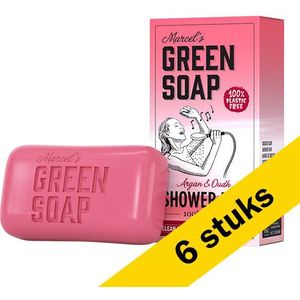 Marcel's Green Soap - Shower Bar - Argan en Oudh - 6 Zeepblokken - 900 Gram