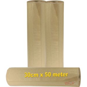 Super-Bruin Maskeerpapier - 30cm x 50m - Verfhechtend & Antistatisch