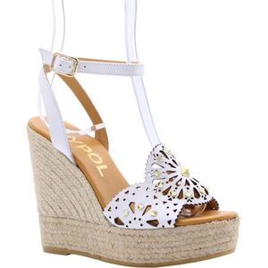 Maypol, Nagpur Espadrille Wit, Dames, Maat:38 EU