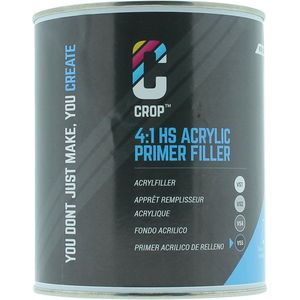 CROP 2K HS Acryl Primer Filler ZWART VS5 - Blik 1 liter