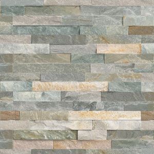 Steenstrips Brick Island 15x60cm Natuursteen Multicolor