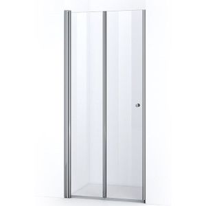 Zircon Comfort Douchedeur | 80 cm Chroom Helder glas Vouwdeur