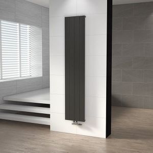 Jupiter Designradiator | 37,5x180 cm Donkergrijs 1052 Watt Aluminium Centrale verwarming