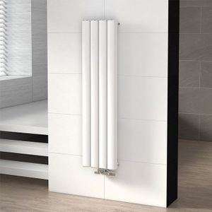 Neptune Designradiator | 29,7x120 cm Mat wit 1176 Watt Aluminium Centrale verwarming