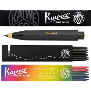 Kaweco - Vulpotlood 3,2 - Classic Sport - Zwart - Met doosje vullingen Zwart - Doosje vullingen 3 kleur