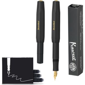 Kaweco - Vulpen - CLASSIC SPORT ZWART Fountain Pen - Extra Fine - Doosje Vullingen