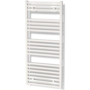 Zeus Handdoekradiator | 50x122 cm Mat wit 890 Watt Aluminium Centrale verwarming