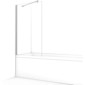 Zircon Comfort Badwand | 75 cm Chroom Helder glas