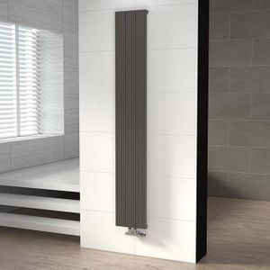 Uranus Designradiator | 28x180 cm Lichtgrijs 899 Watt Aluminium Centrale verwarming