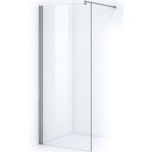 Zircon Comfort Inloopdouche | 90 cm Chroom Helder glas Vaste wand