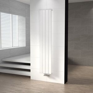 Jupiter Designradiator | 37,5x180 cm Mat wit 1052 Watt Aluminium Centrale verwarming