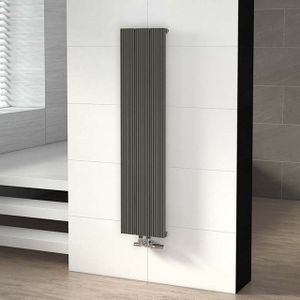 Uranus Designradiator | 28x120 cm Lichtgrijs 599 Watt Aluminium Centrale verwarming