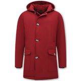 Enos - 7101 - Winterjas - Rood - Katoen/Polyester - Gewatteerd